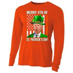 Funny Joe Biden Happy Halloween Confused St Patricks Day Cooling Performance Long Sleeve Crew