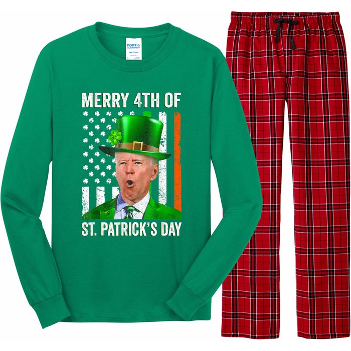 Funny Joe Biden Happy Halloween Confused St Patricks Day Long Sleeve Pajama Set