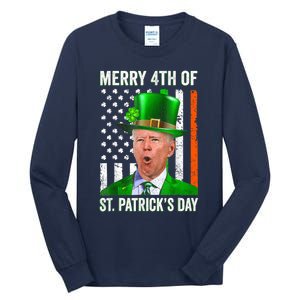 Funny Joe Biden Happy Halloween Confused St Patricks Day Tall Long Sleeve T-Shirt