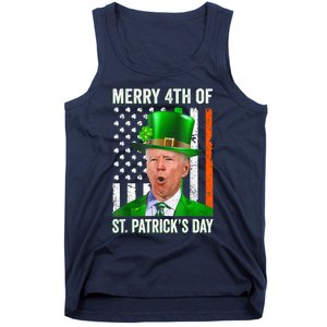 Funny Joe Biden Happy Halloween Confused St Patricks Day Tank Top