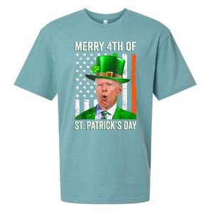 Funny Joe Biden Happy Halloween Confused St Patricks Day Sueded Cloud Jersey T-Shirt