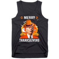 Funny Joe Biden Confused Merry Thanksgiving For Halloween Tank Top