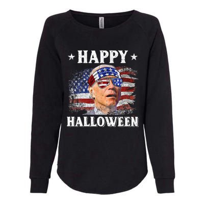 Funny Joe Biden Happy Halloween Confused 4th Of July Womens California Wash Sweatshirt