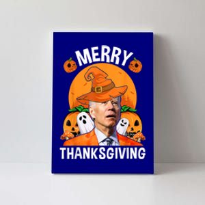 Funny Joe Biden Happy Halloween Cute Gift Merry Thanksgiving Funny Gift Canvas