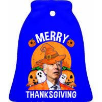 Funny Joe Biden Happy Halloween Cute Gift Merry Thanksgiving Funny Gift Ceramic Bell Ornament