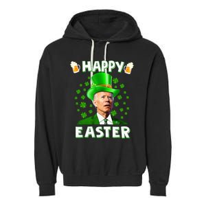 Funny Joe Biden Easter Confused St Patricks Day Garment-Dyed Fleece Hoodie