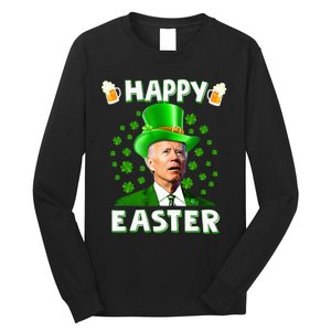 Funny Joe Biden Easter Confused St Patricks Day Long Sleeve Shirt