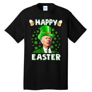 Funny Joe Biden Easter Confused St Patricks Day Tall T-Shirt