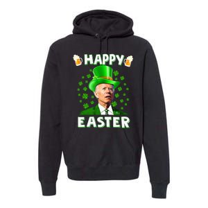 Funny Joe Biden Easter Confused St Patricks Day Premium Hoodie