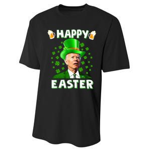 Funny Joe Biden Easter Confused St Patricks Day Performance Sprint T-Shirt