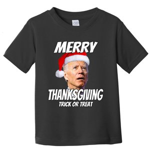 Funny Joe Biden Merry Thanksgiving Trick Or Treat TShirt Toddler T-Shirt