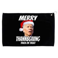 Funny Joe Biden Merry Thanksgiving Trick Or Treat TShirt Grommeted Golf Towel