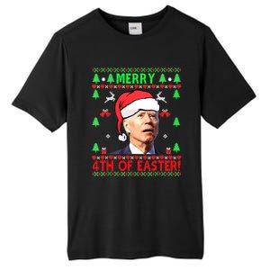 Funny Joe Biden Merry 4th Of Easter Ugly Christmas Cute Gift Tall Fusion ChromaSoft Performance T-Shirt