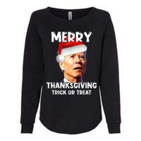 Funny Joe Biden Santa Hat Merry Thanksgiving Christmas Womens California Wash Sweatshirt