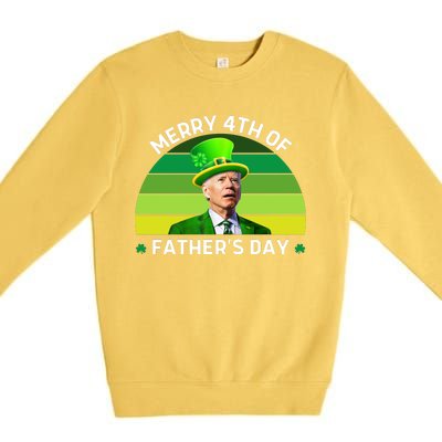 Funny Joe Biden St Patricks Day Merry 4th Of Fathers Day Premium Crewneck Sweatshirt