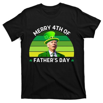 Funny Joe Biden St Patricks Day Merry 4th Of Fathers Day T-Shirt