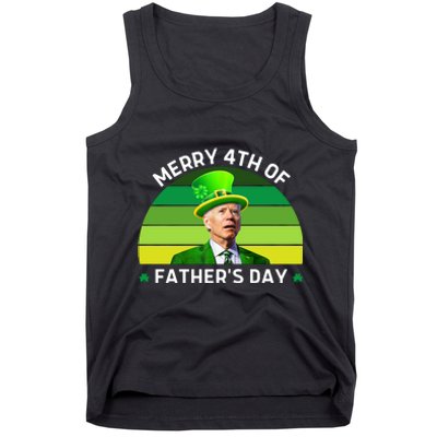 Funny Joe Biden St Patricks Day Merry 4th Of Fathers Day Tank Top