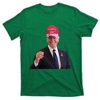 Funny Joe Biden Dons Trump 2024 Cap Wear A Trump Hat T-Shirt