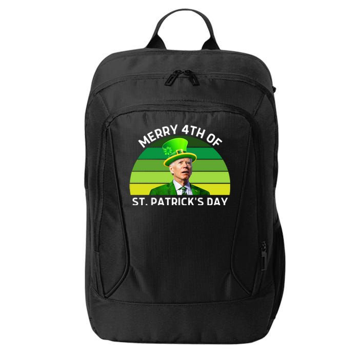 Funny Joe Biden St Patricks Day Merry 4th Of St Patrick's Day City Backpack