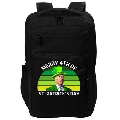 Funny Joe Biden St Patricks Day Merry 4th Of St Patrick's Day Impact Tech Backpack