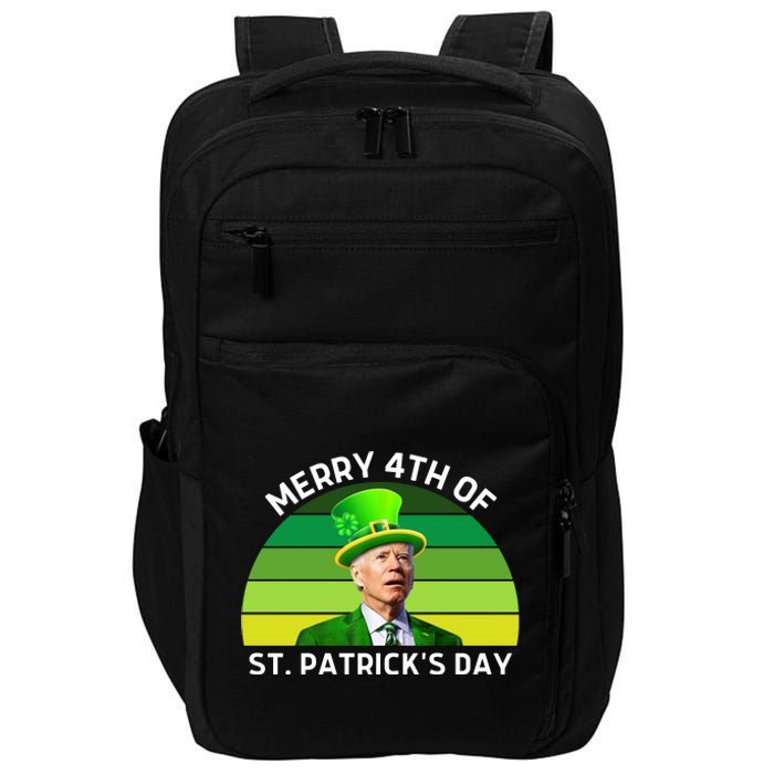 Funny Joe Biden St Patricks Day Merry 4th Of St Patrick's Day Impact Tech Backpack