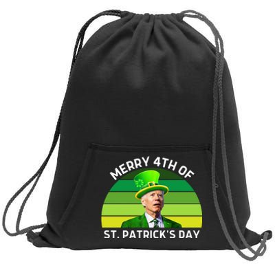 Funny Joe Biden St Patricks Day Merry 4th Of St Patrick's Day Sweatshirt Cinch Pack Bag