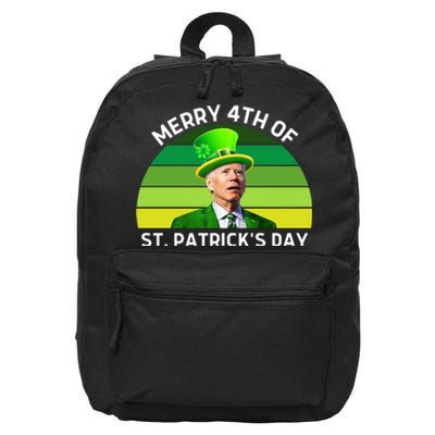 Funny Joe Biden St Patricks Day Merry 4th Of St Patrick's Day 16 in Basic Backpack