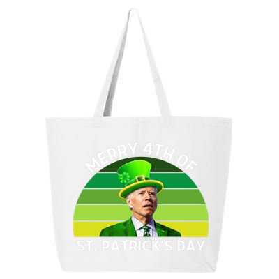 Funny Joe Biden St Patricks Day Merry 4th Of St Patrick's Day 25L Jumbo Tote