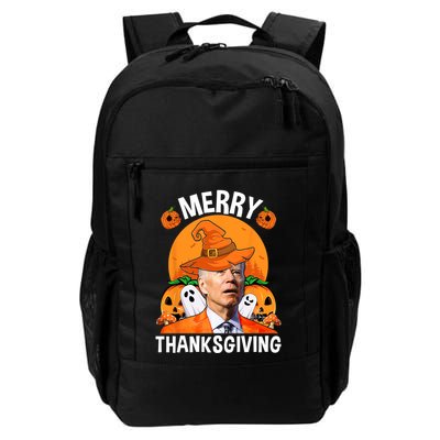 Funny Joe Biden Happy Halloween Merry Thanksgiving Backpack