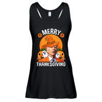 Funny Joe Biden Happy Halloween Merry Thanksgiving Ladies Essential Flowy Tank