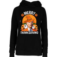 Funny Joe Biden Happy Halloween Merry Thanksgiving Womens Funnel Neck Pullover Hood