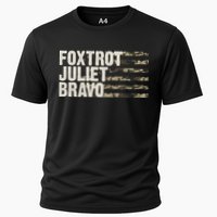 Foxtrot Juliet Bravo Camo Military Flag Cooling Performance Crew T-Shirt