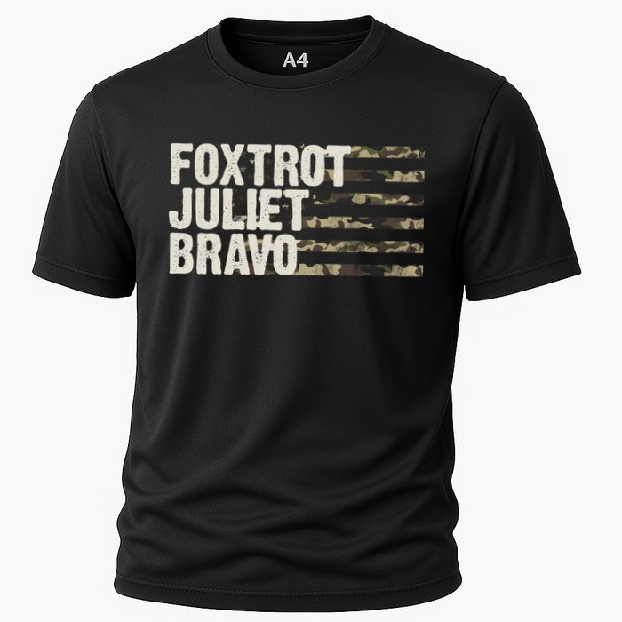 Foxtrot Juliet Bravo Camo Military Flag Cooling Performance Crew T-Shirt