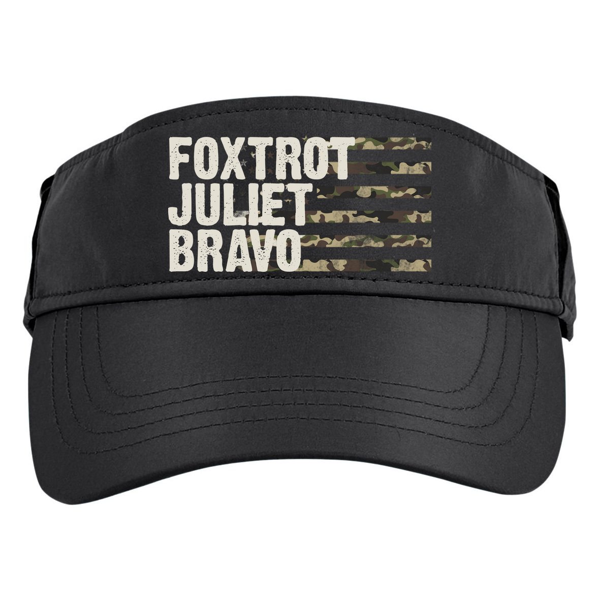 Foxtrot Juliet Bravo Camo Military Flag Adult Drive Performance Visor