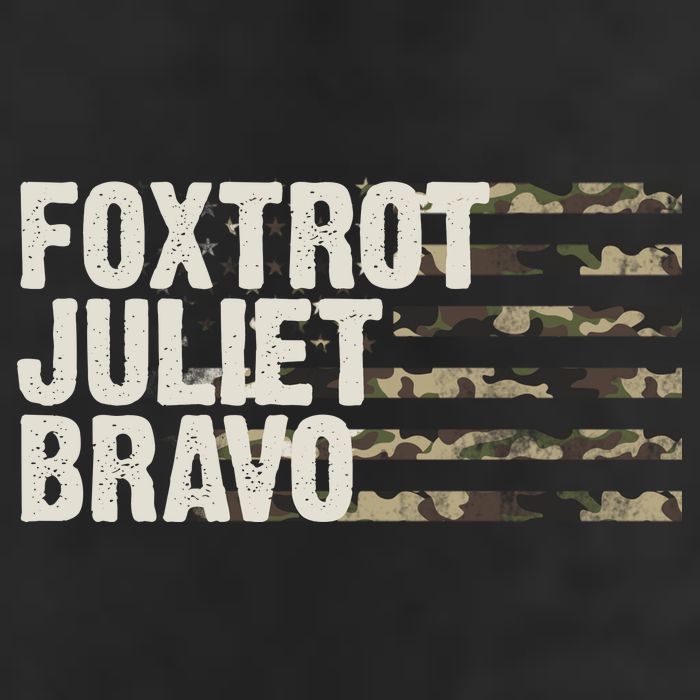 Foxtrot Juliet Bravo Camo Military Flag Adult Drive Performance Visor