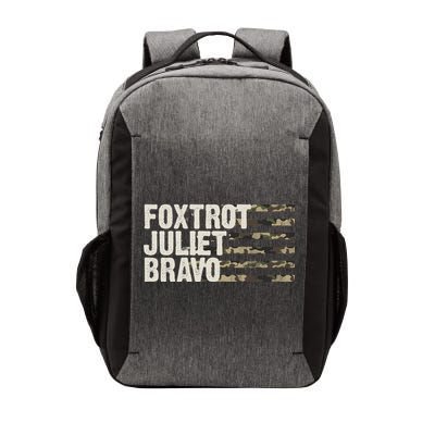 Foxtrot Juliet Bravo Camo Military Flag Vector Backpack