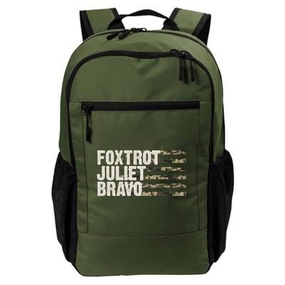 Foxtrot Juliet Bravo Camo Military Flag Backpack