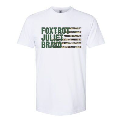 Foxtrot Juliet Bravo Camo Military Flag Softstyle® CVC T-Shirt