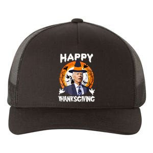 Funny Joe Biden Happy Thanksgiving Confused Happy Halloween Yupoong Adult 5-Panel Trucker Hat