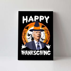 Funny Joe Biden Happy Thanksgiving Confused Happy Halloween Canvas