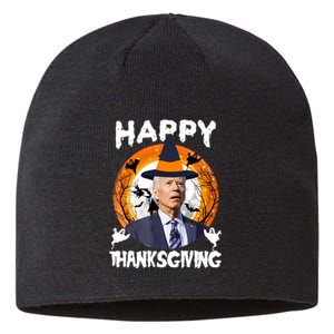 Funny Joe Biden Happy Thanksgiving Confused Happy Halloween Sustainable Beanie