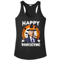 Funny Joe Biden Happy Thanksgiving Confused Happy Halloween Ladies PosiCharge Competitor Racerback Tank