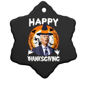 Funny Joe Biden Happy Thanksgiving Confused Happy Halloween Ceramic Star Ornament