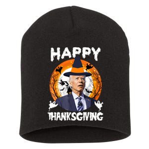 Funny Joe Biden Happy Thanksgiving Confused Happy Halloween Short Acrylic Beanie