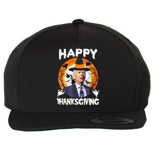 Funny Joe Biden Happy Thanksgiving Confused Happy Halloween Wool Snapback Cap