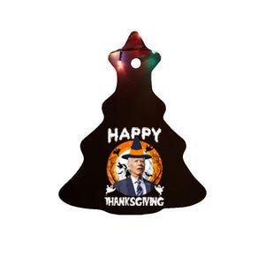 Funny Joe Biden Happy Thanksgiving Confused Happy Halloween Ceramic Tree Ornament