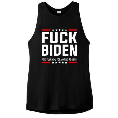 Fuck Joe Biden Ladies PosiCharge Tri-Blend Wicking Tank