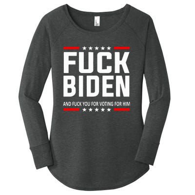 Fuck Joe Biden Women's Perfect Tri Tunic Long Sleeve Shirt