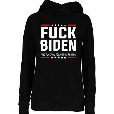 Fuck Joe Biden Womens Funnel Neck Pullover Hood