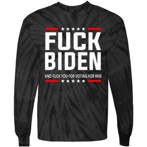 Fuck Joe Biden Tie-Dye Long Sleeve Shirt